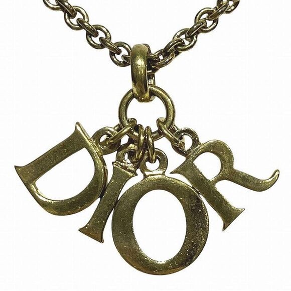 Pre Loved christian dior Women metallic | gold Necklaces - Picture 1 of 8